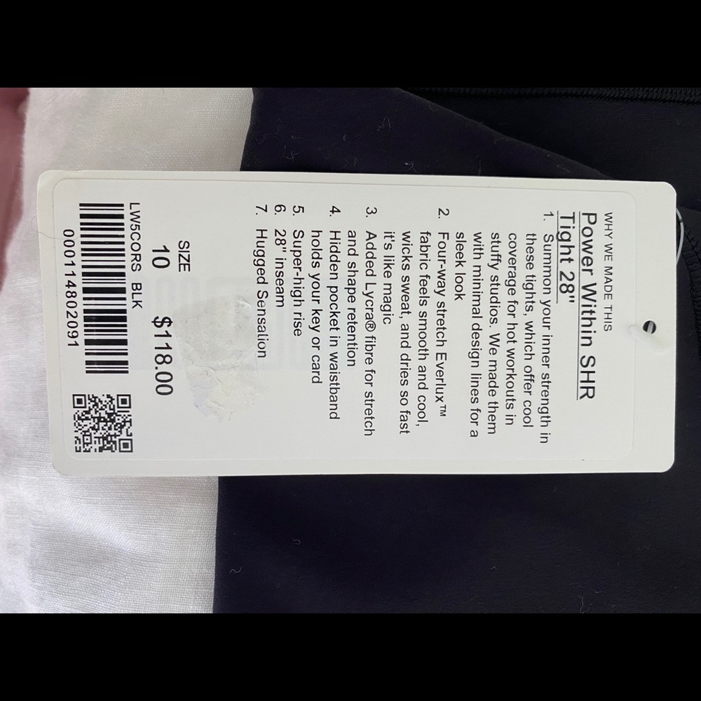 Lululemon Power Within SHR Leggings